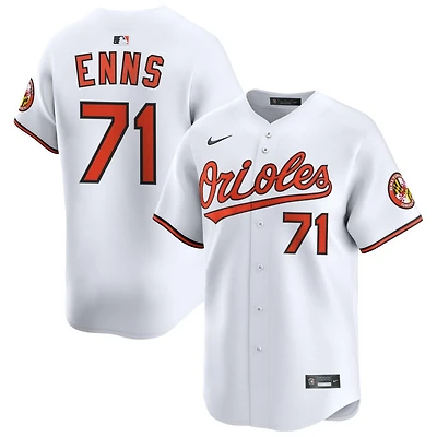 Dietrich Enns Men's Nike White Baltimore Orioles Home Limited Custom Jersey