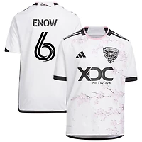 Boris Enow Youth adidas White D.C. United 2023 The Cherry Blossom Kit Replica Custom Jersey