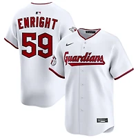 Nic Enright Men's Nike White Cleveland Guardians Home Limited Custom Jersey