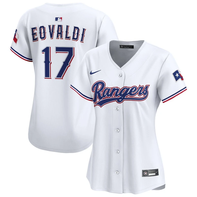 Nathan Eovaldi Women's Nike White Texas Rangers Home Limited Custom Jersey