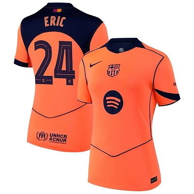 Eric Garcia Eric Women's Nike  Orange Barcelona 2025/26 Third Replica Custom Jersey