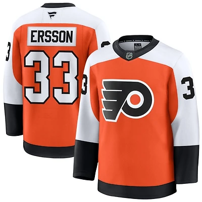 Samuel Ersson Men's Fanatics Orange Philadelphia Flyers Home Premium Custom Jersey
