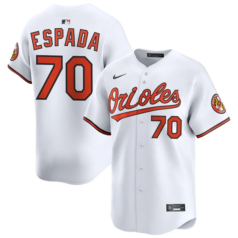 Jose Espada Youth Nike White Baltimore Orioles Home Custom Limited Jersey