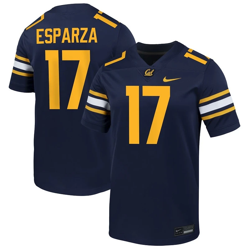 Alonzo Esparza Men's Nike Navy Cal Bears NIL Pick-A-Player Football Game Jersey