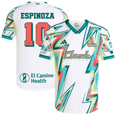 Cristian Espinoza Men's adidas White San Jose Earthquakes 2025 Third Authentic Custom Jersey