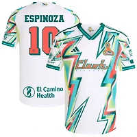 Cristian Espinoza Men's adidas White San Jose Earthquakes 2025 Third Authentic Custom Jersey