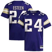 Makell Esteen Men's adidas  Purple Washington Huskies NIL Pick-A-Player Home Premier Football Jersey