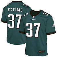 Audric Estime Youth Nike Midnight Green Philadelphia Eagles Custom Game Jersey