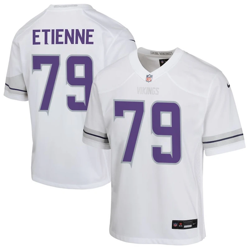 Caleb Etienne Youth Nike White Minnesota Vikings Alternate Custom Game Jersey