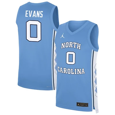Kyan Evans Men's Jordan Brand Carolina Blue North Carolina Tar Heels NIL Pick-A-Player Men's Basketball Jersey