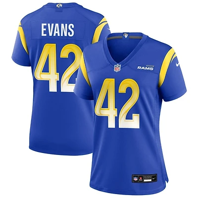 Ethan Evans Women's Nike Los Angeles Rams Royal Custom Game Jersey