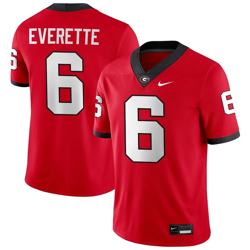 Daylen Everette Men's Nike Red Georgia Bulldogs NIL Pick-A-Player Game Jersey