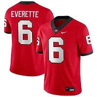 Daylen Everette Men's Nike Red Georgia Bulldogs NIL Pick-A-Player Game Jersey