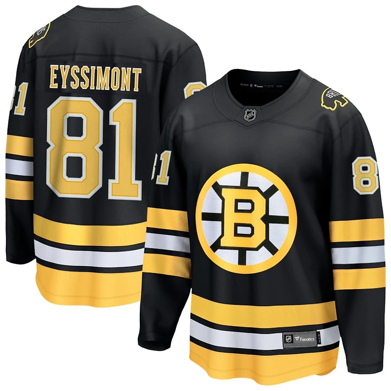 Michael Eyssimont Men's Fanatics  Black Boston Bruins Home Breakaway Custom Jersey