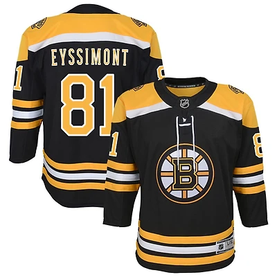 Michael Eyssimont Youth Black Boston Bruins Home Custom Premier Jersey