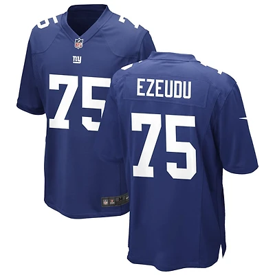 Joshua Ezeudu Men's Nike Royal New York Giants Custom Game Jersey