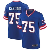 Joshua Ezeudu Men's Nike Royal New York Giants Classic Custom Game Jersey