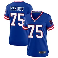 Joshua Ezeudu Women's Nike Royal New York Giants Classic Custom Game Jersey