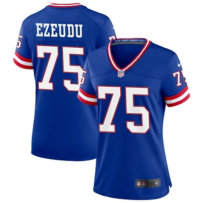 Joshua Ezeudu Women's Nike Royal New York Giants Classic Custom Game Jersey