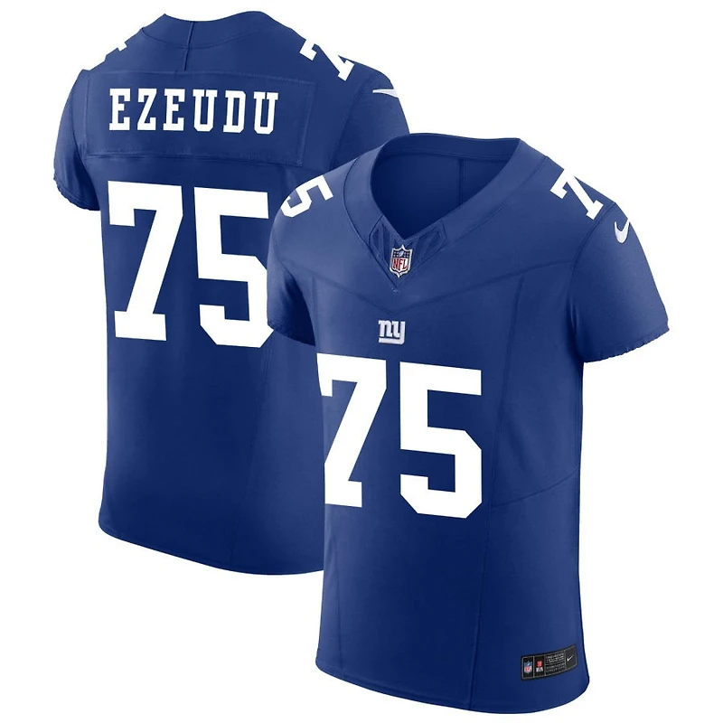 Joshua Ezeudu Men's Nike Royal New York Giants Vapor F.U.S.E. Elite Custom Jersey