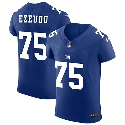 Joshua Ezeudu Men's Nike Royal New York Giants Vapor F.U.S.E. Elite Custom Jersey