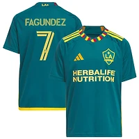 Diego Fagundez Youth adidas Green LA Galaxy 2023 LA Kit Replica Custom Jersey