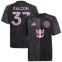 Maximiliano Falcon Youth adidas  Black Inter Miami CF 2025 The Fortitude Kit Replica Custom Jersey