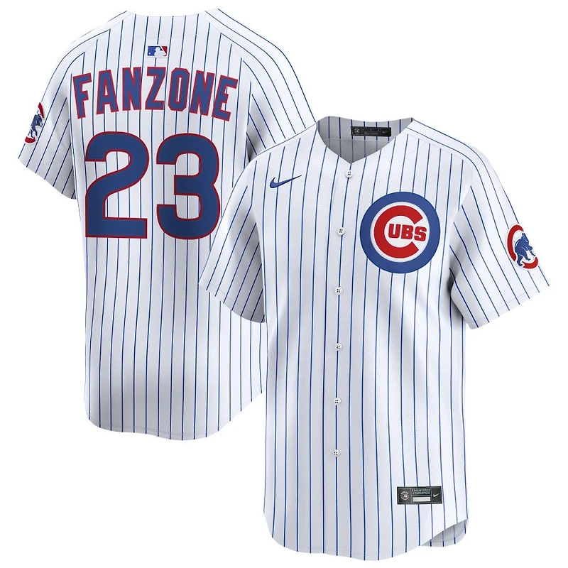 Carmen Fanzone Men's Nike White Chicago Cubs Home Limited Pick-A-Player Retired Roster Jersey