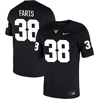 Will Faris Men's Nike Black Vanderbilt Commodores NIL Pick-A-Player Game Jersey
