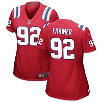 Joshua Farmer Women's Nike Red New England Patriots Alternate Custom Jersey