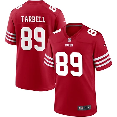 Luke Farrell Men's Nike Scarlet San Francisco 49ers Custom Jersey