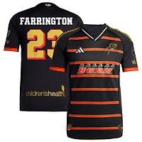 Logan Farrington Men's adidas Black FC Dallas 2025 Third Authentic Custom Jersey