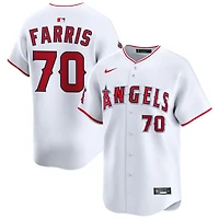 Mitch Farris Men's Nike White Los Angeles Angels Home Limited Custom Jersey