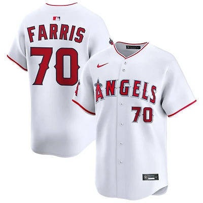 Mitch Farris Youth Nike  White Los Angeles Angels Home Custom Limited Jersey