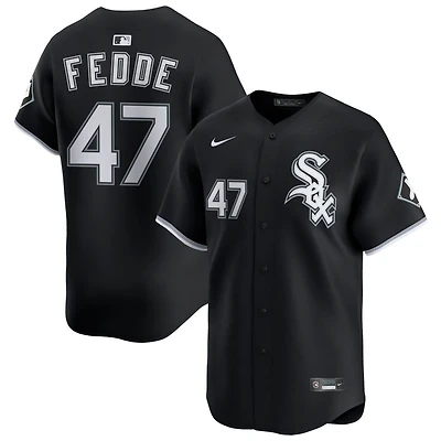 Erick Fedde Men's Nike Black Chicago White Sox Alternate Limited Custom Jersey