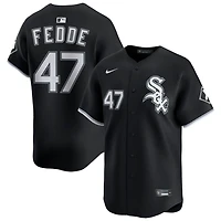 Erick Fedde Men's Nike Black Chicago White Sox Alternate Limited Custom Jersey