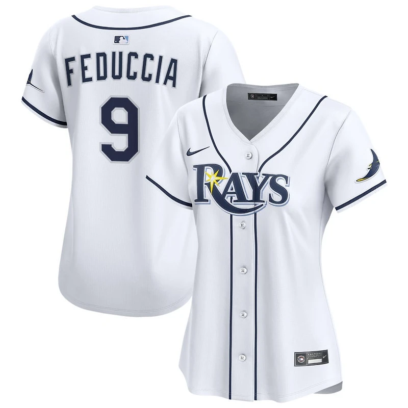 Hunter Feduccia Women's Nike  White Tampa Bay Rays Home Limited Custom Jersey