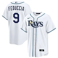 Hunter Feduccia Men's Nike  White Tampa Bay Rays Home Custom Replica Jersey