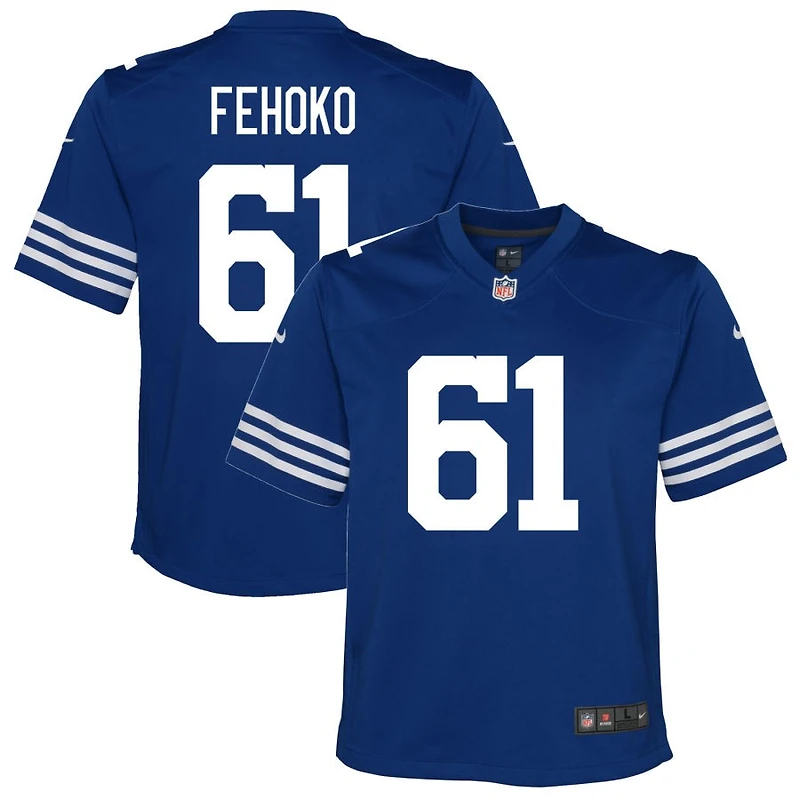 Viliami Fehoko Youth Nike Royal Indianapolis Colts Alternate Custom Game Jersey