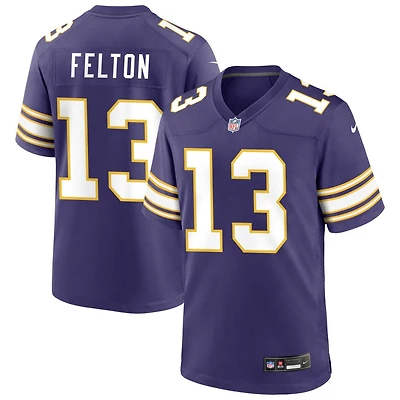 Tai Felton Men's Nike Purple Minnesota Vikings Classic Custom Game Jersey
