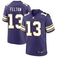 Tai Felton Men's Nike Purple Minnesota Vikings Classic Custom Game Jersey