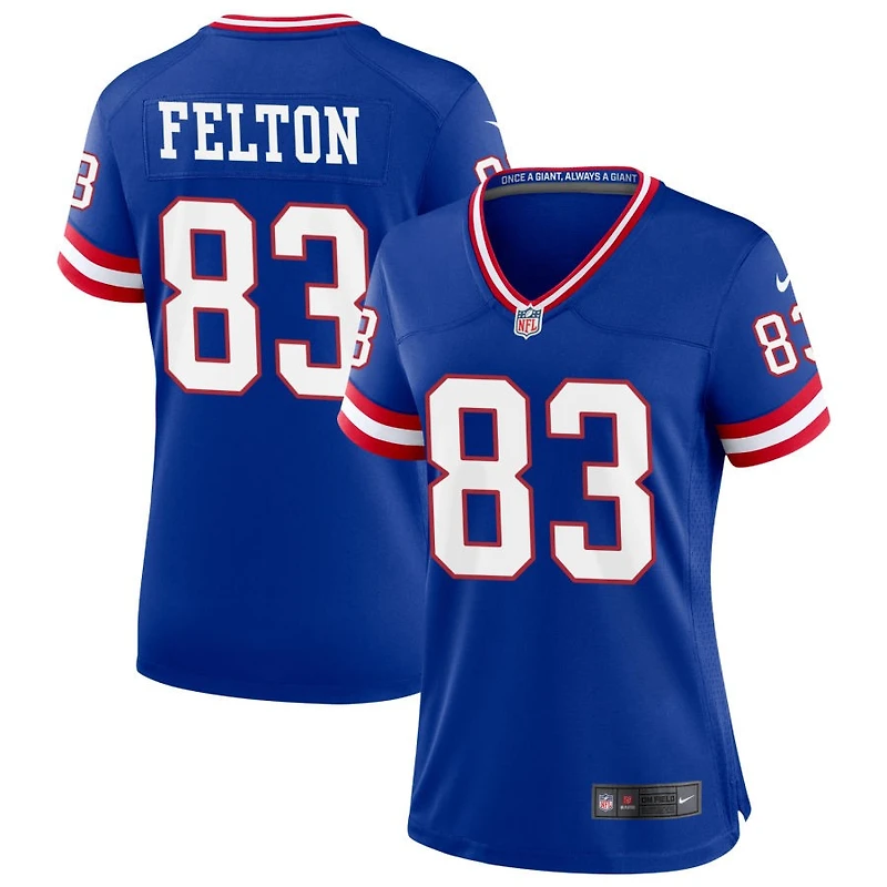 Da'Quan Felton Women's Nike Royal New York Giants Classic Custom Game Jersey