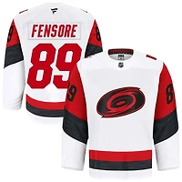 Domenick Fensore Men's Fanatics White Carolina Hurricanes Away Authentic Pro Custom Jersey