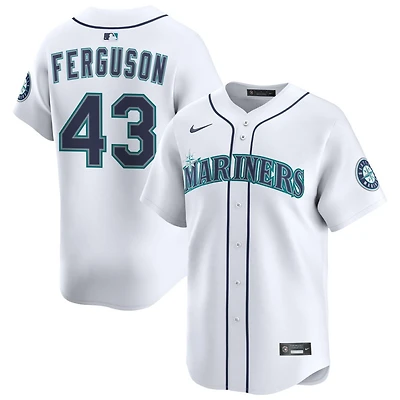 Caleb Ferguson Men's Nike White Seattle Mariners Home Limited Custom Jersey
