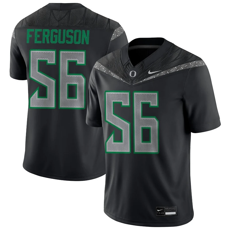 Trent Ferguson Men's Nike Black Oregon Ducks NIL Pick-A-Player Game Jersey