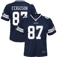 Jake Ferguson Youth Nike Navy Dallas Cowboys Custom Game Jersey