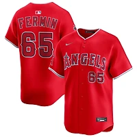 Jose Fermin Men's Nike Red Los Angeles Angels Alternate Limited Custom Jersey