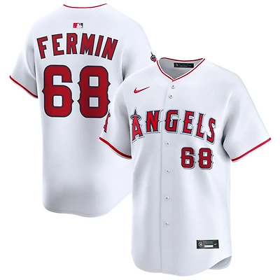 Jose Fermin Men's Nike White Los Angeles Angels Home Limited Custom Jersey