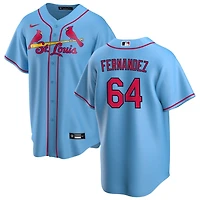 Ryan Fernandez Men's Nike Light Blue St. Louis Cardinals Alternate Replica Custom Jersey
