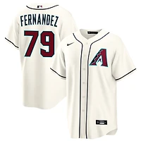 Jose Fernandez Men's Nike  Cream Arizona Diamondbacks Home Custom Replica Jersey
